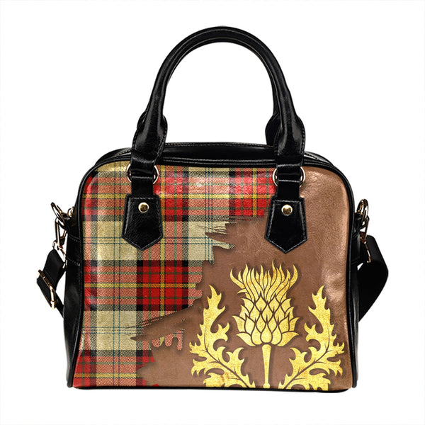 Gillies Red Dress Dance Tartan Shoulder Handbag Thistle Oldest Style