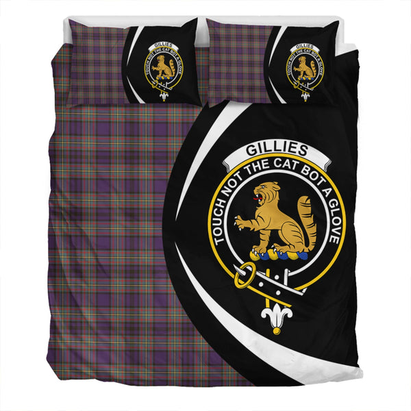 Gillies Weathered Clan Badge Tartan Bedding Set Circle Style