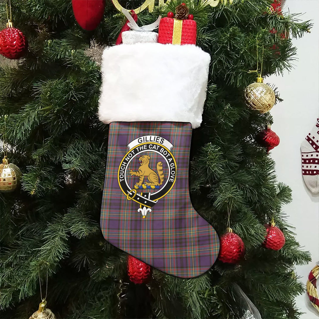 Gillies Weathered Clan Badge Tartan Christmas Stocking