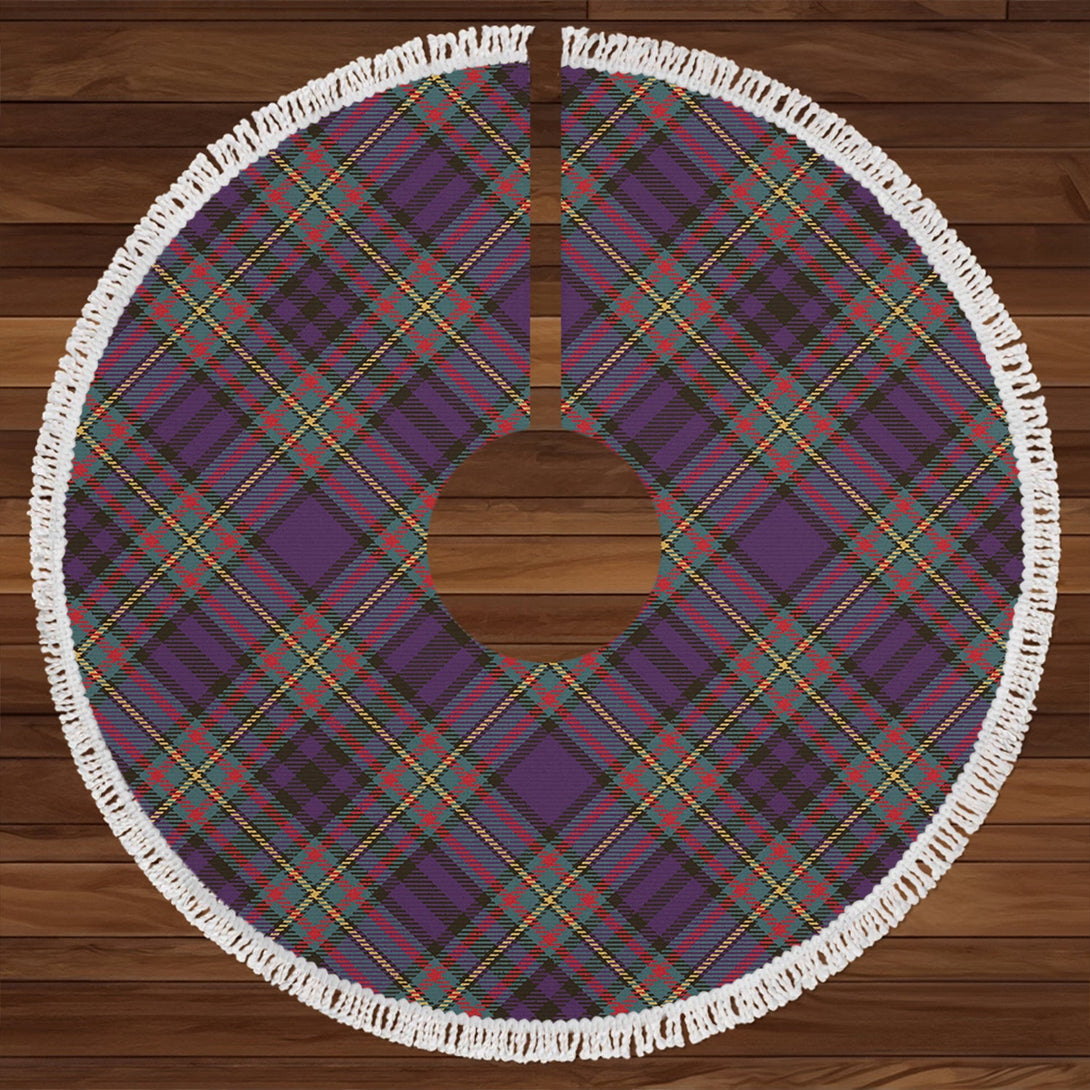 Gillies Weathered Clan Badge Tartan Christmas Tree Skirt