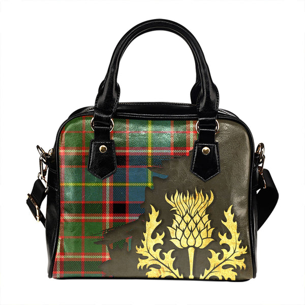 Glass Tartan Shoulder Handbag Thistle Oldest Style