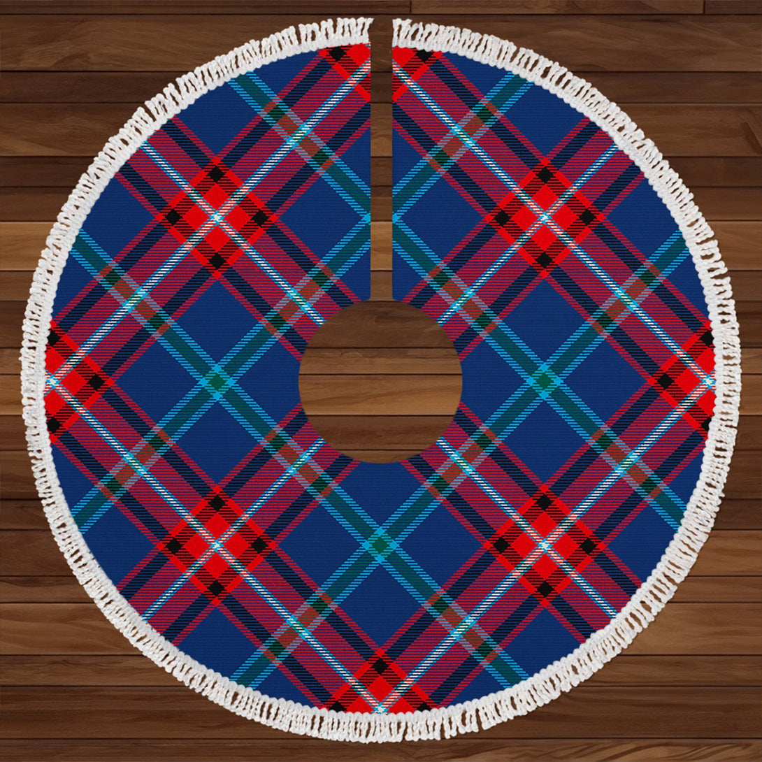 Glenn Modern Clan Badge Tartan Christmas Tree Skirt