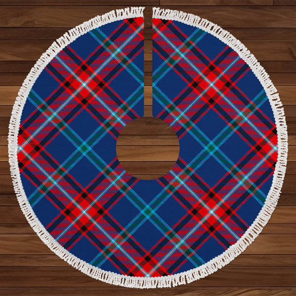 Glenn Modern Clan Badge Tartan Christmas Tree Skirt