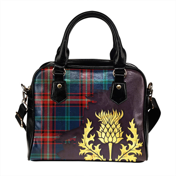 Glenn (Glen) Modern Tartan Shoulder Handbag Thistle Oldest Style