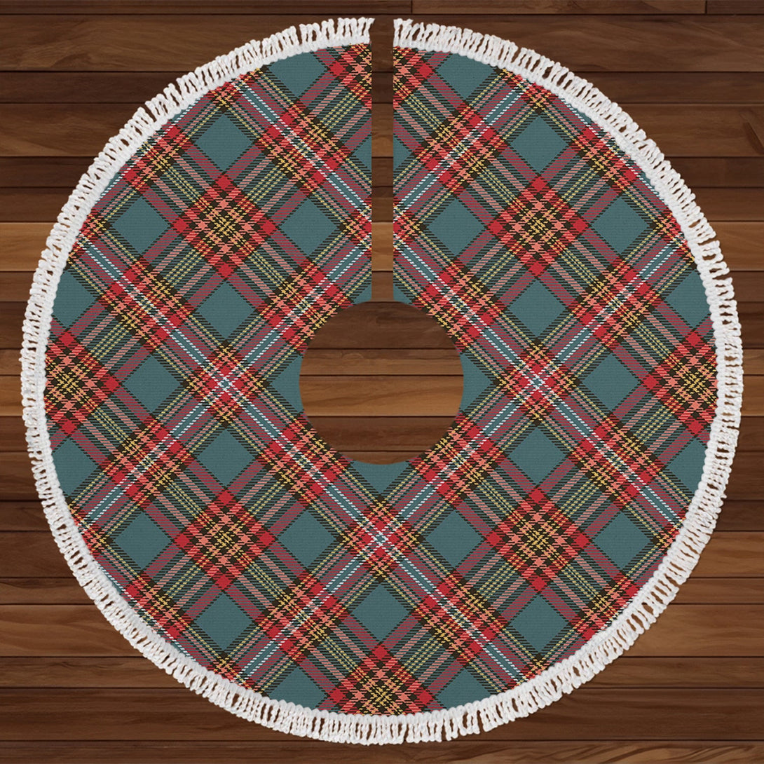 Goldstraw Weathered Tartan Christmas Tree Skirt