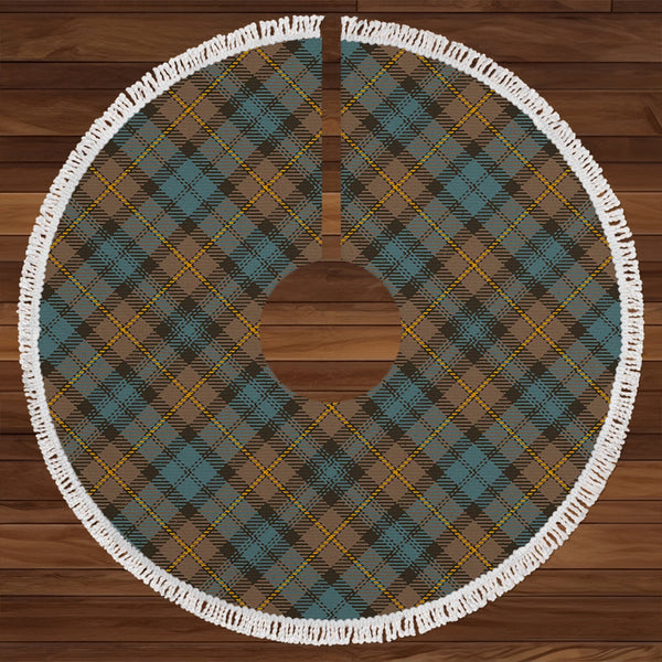 Gordon Weathered Clan Badge Tartan Christmas Tree Skirt