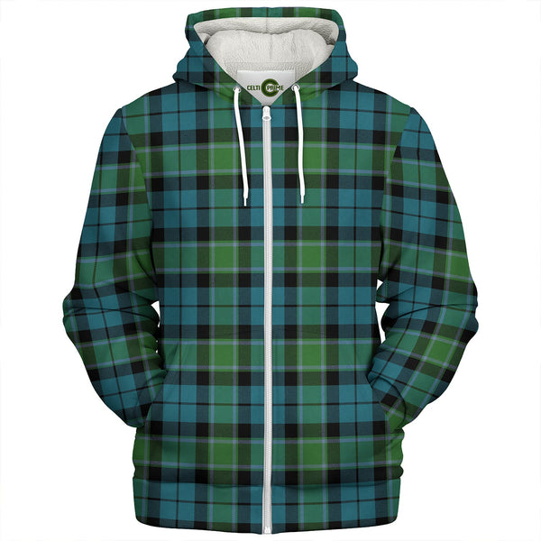 Graham of Menteith Ancient Clan Badge Tartan Sherpa Hoodie