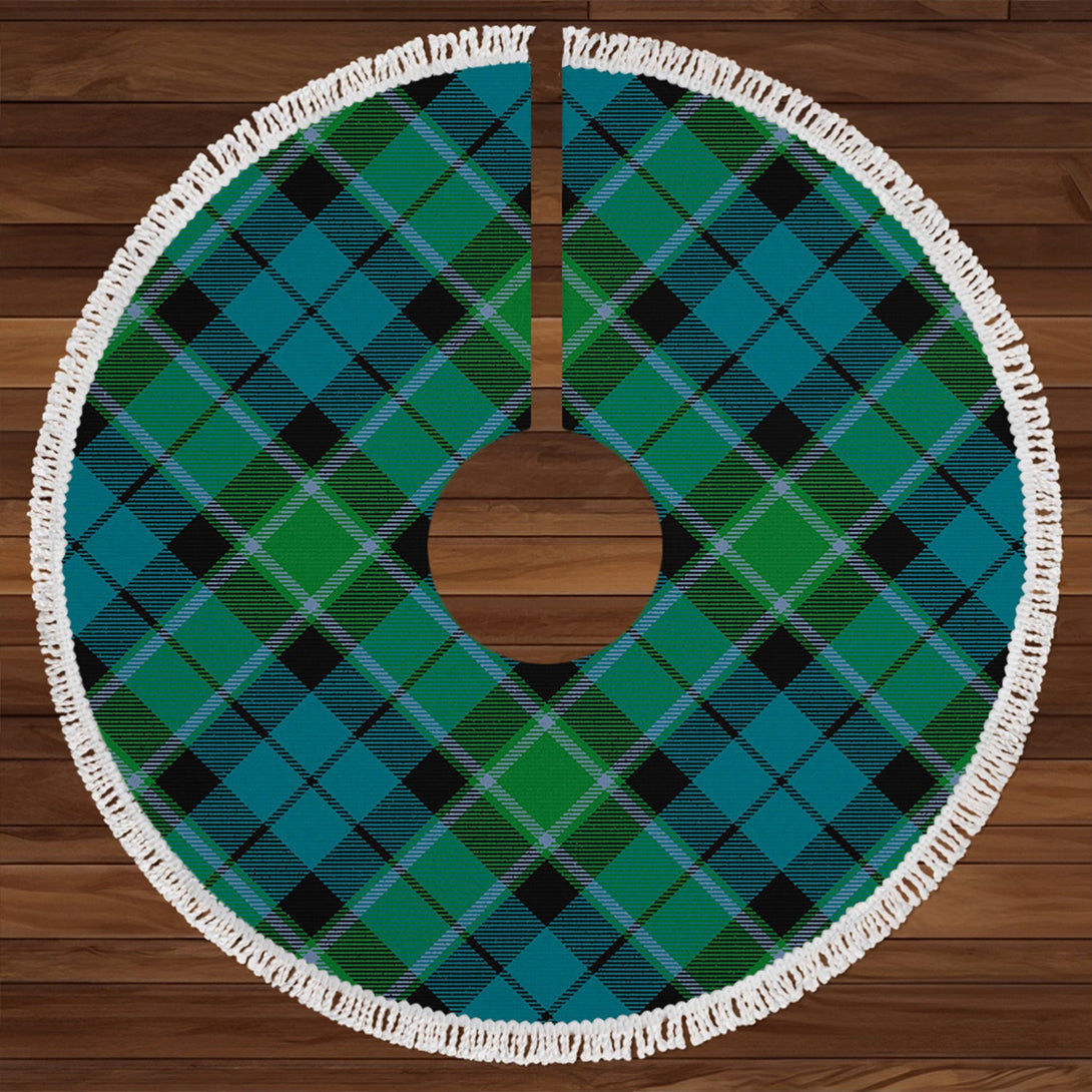 Graham of Menteith Ancient Clan Badge Tartan Christmas Tree Skirt