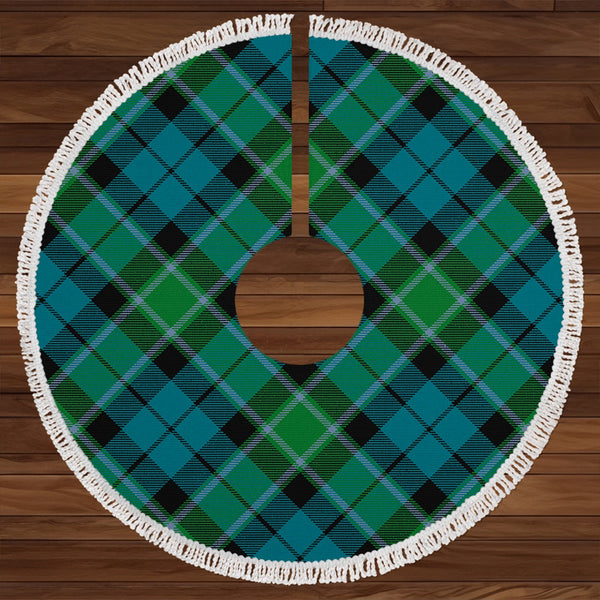 Graham of Menteith Ancient Clan Badge Tartan Christmas Tree Skirt