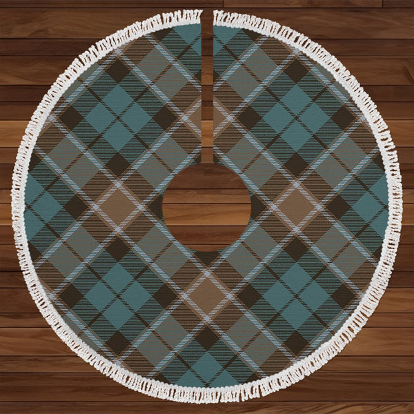 Graham of Menteith Weathered Clan Badge Tartan Christmas Tree Skirt