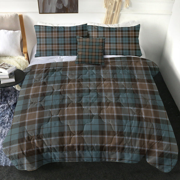 Graham of Menteith Weathered Clan Badge Tartan Comforter