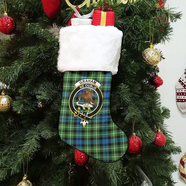 Graham of Montrose Ancient Clan Badge Tartan Christmas Stocking