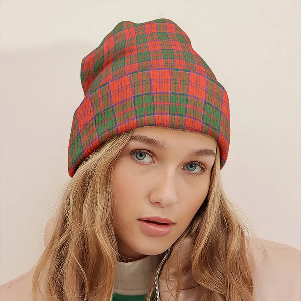 Grant Ancient Clan Badge Tartan Knitted Beanie