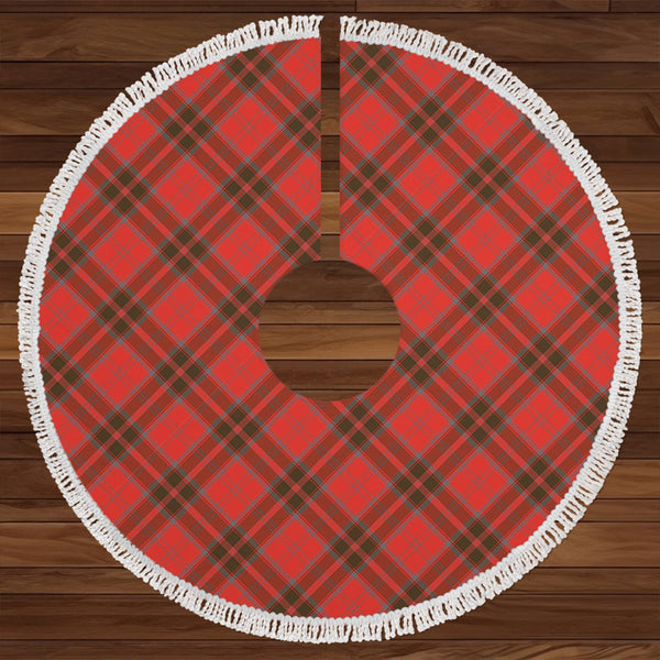 Grant Weathered Clan Badge Tartan Christmas Tree Skirt