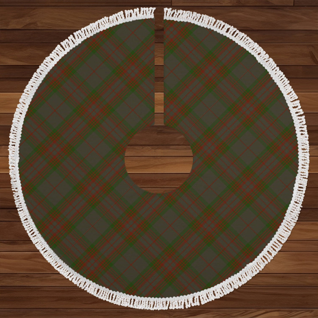 Gray Clan Badge Tartan Christmas Tree Skirt