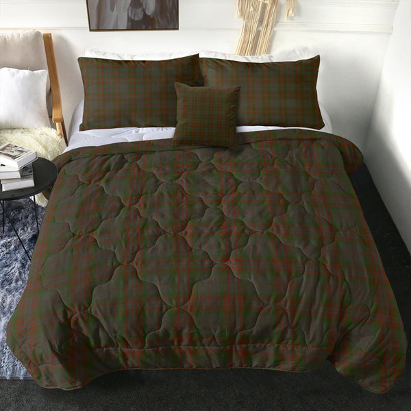 Gray Clan Badge Tartan Comforter