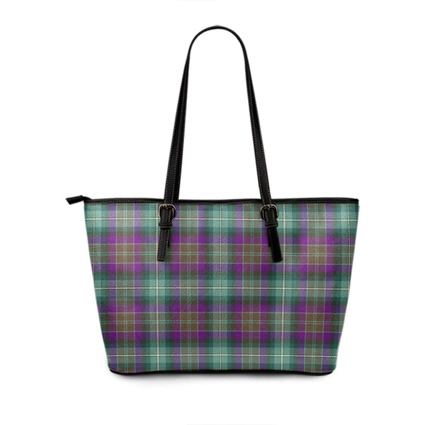 Grewar Modern Tartan Leather Tote Bag