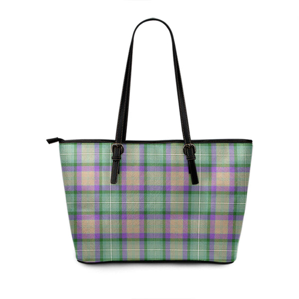 Grewar (MacGruar) Ancient Tartan Leather Tote Bag