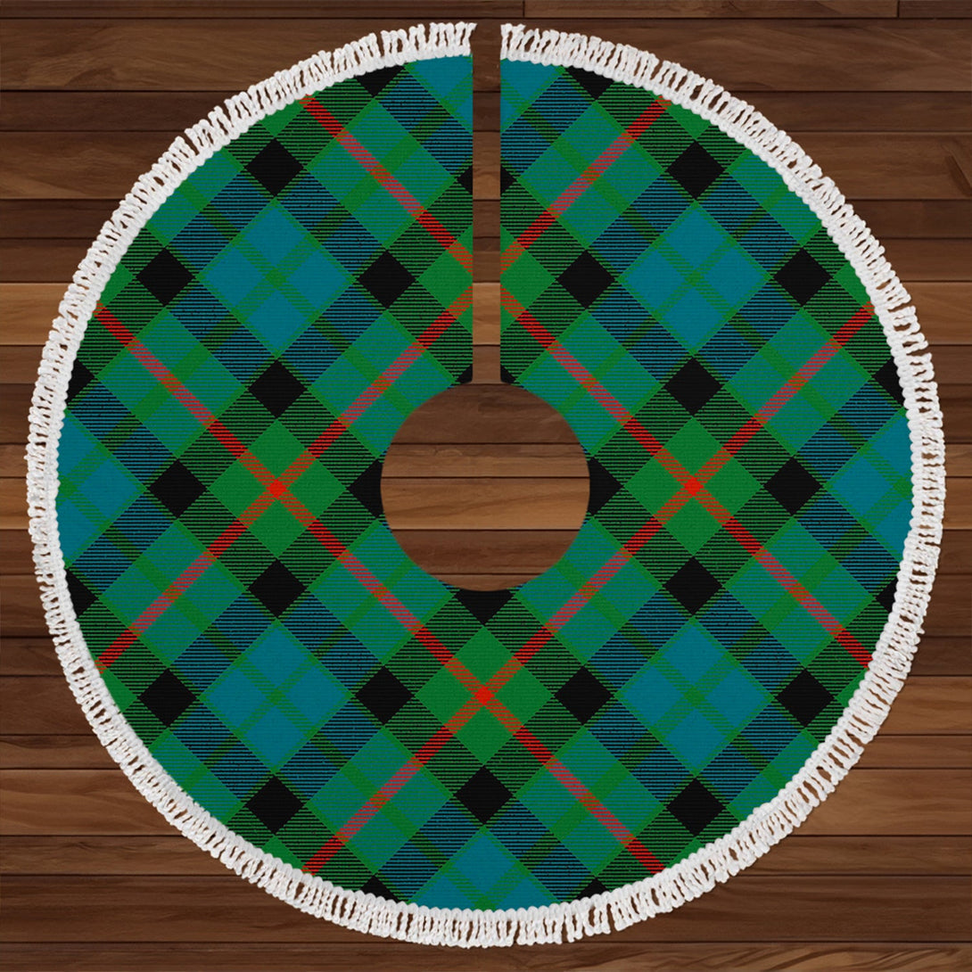 Gunn Ancient Clan Badge Tartan Christmas Tree Skirt