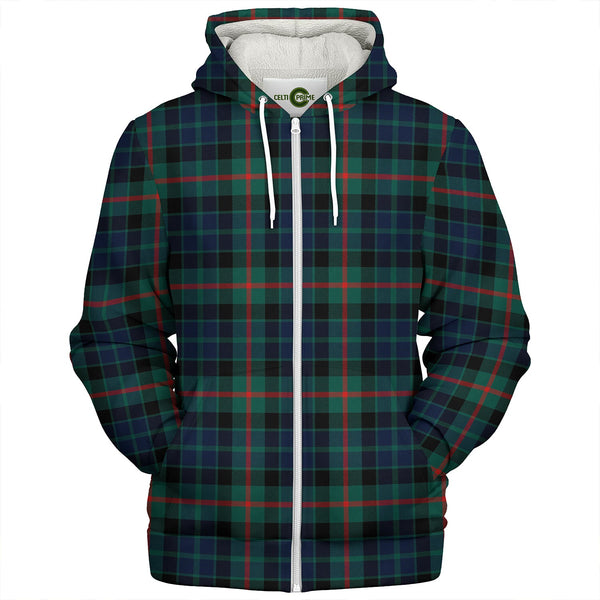 Gunn Modern Clan Badge Tartan Sherpa Hoodie