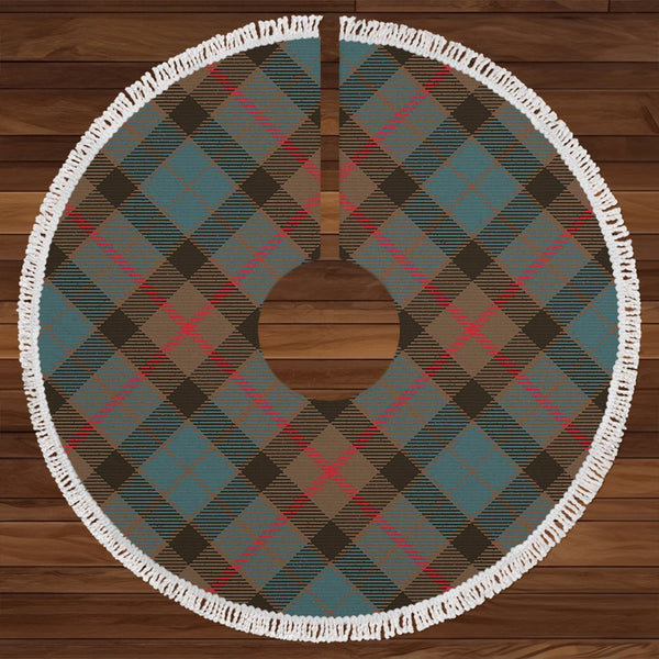 Gunn Weathered Clan Badge Tartan Christmas Tree Skirt