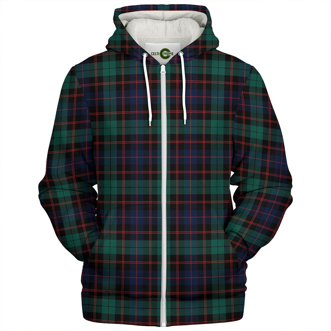 Guthrie Modern Clan Badge Tartan Sherpa Hoodie