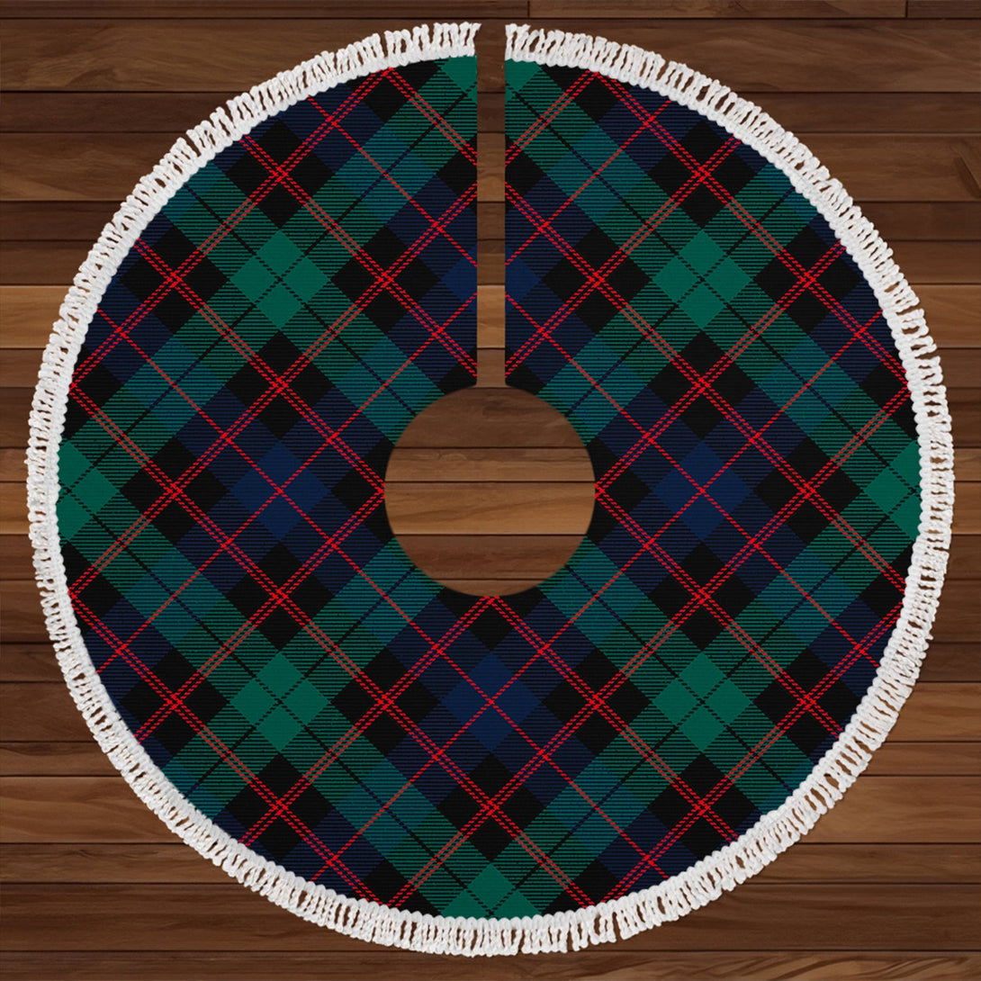 Guthrie Modern Clan Badge Tartan Christmas Tree Skirt