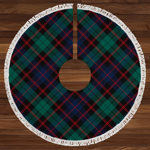 Guthrie Modern Clan Badge Tartan Christmas Tree Skirt