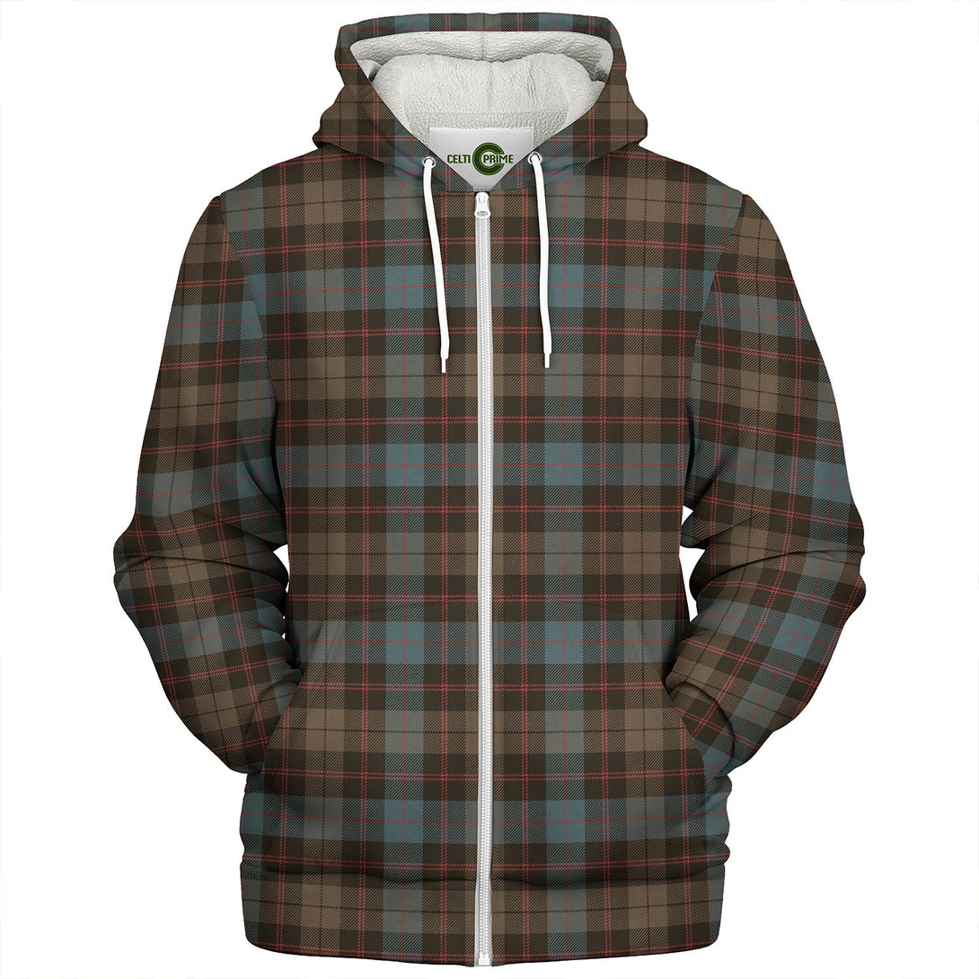 Guthrie Weathered Clan Badge Tartan Sherpa Hoodie