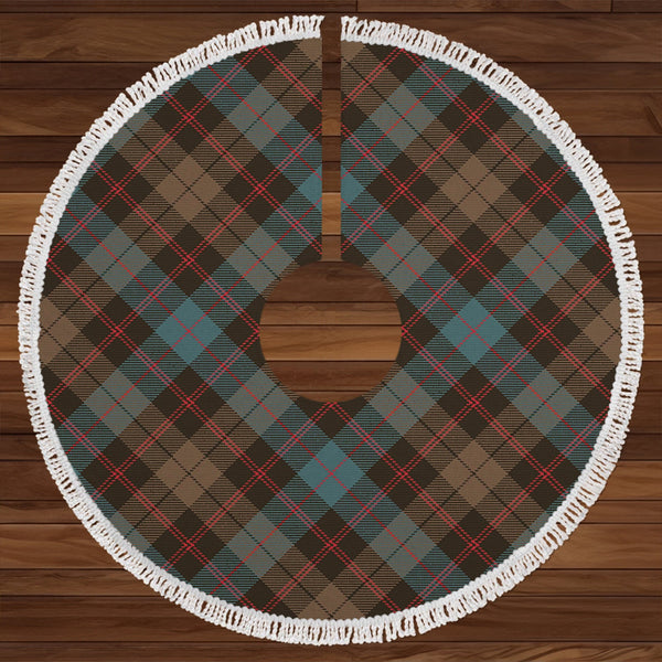 Guthrie Weathered Clan Badge Tartan Christmas Tree Skirt