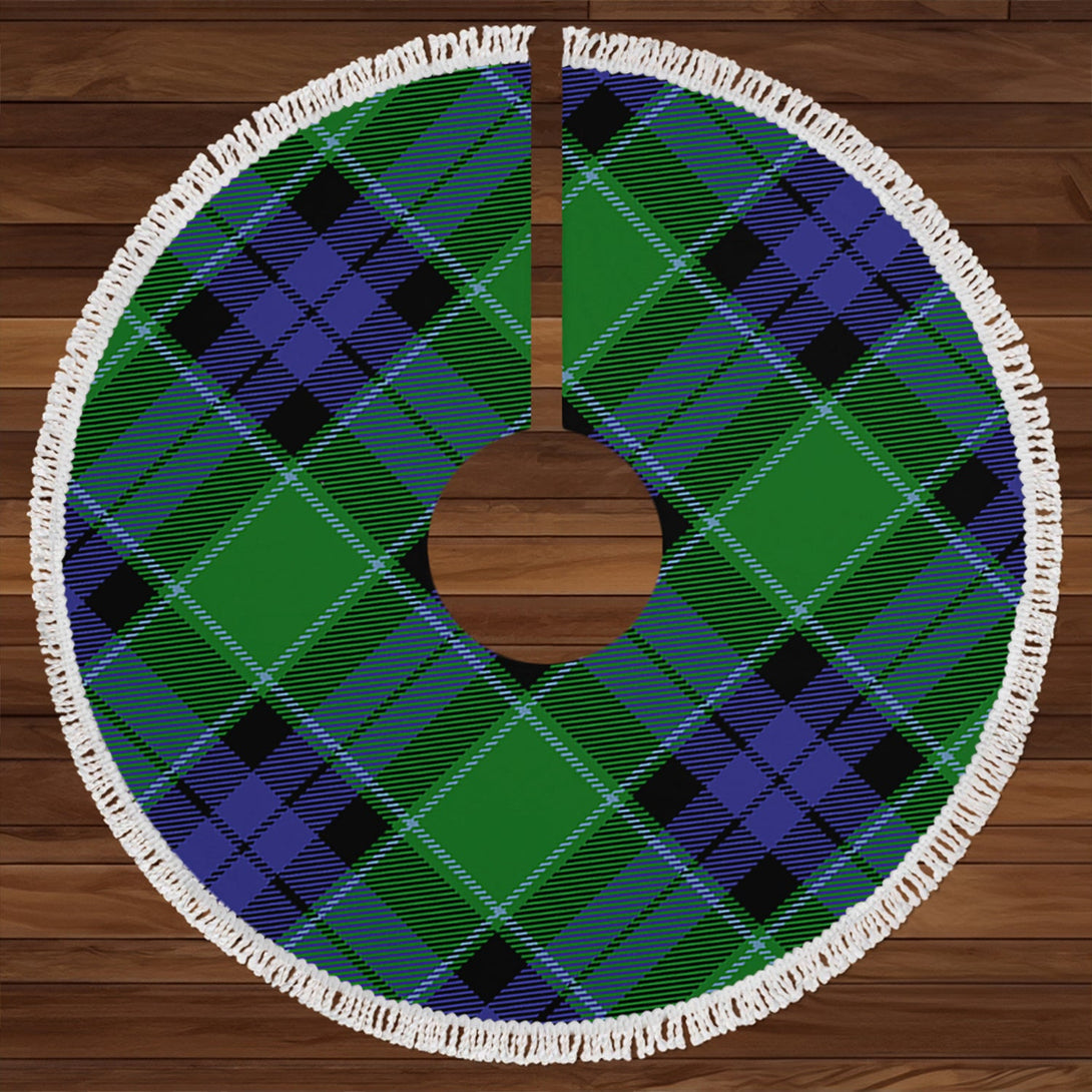 Haldane Clan Badge Tartan Christmas Tree Skirt