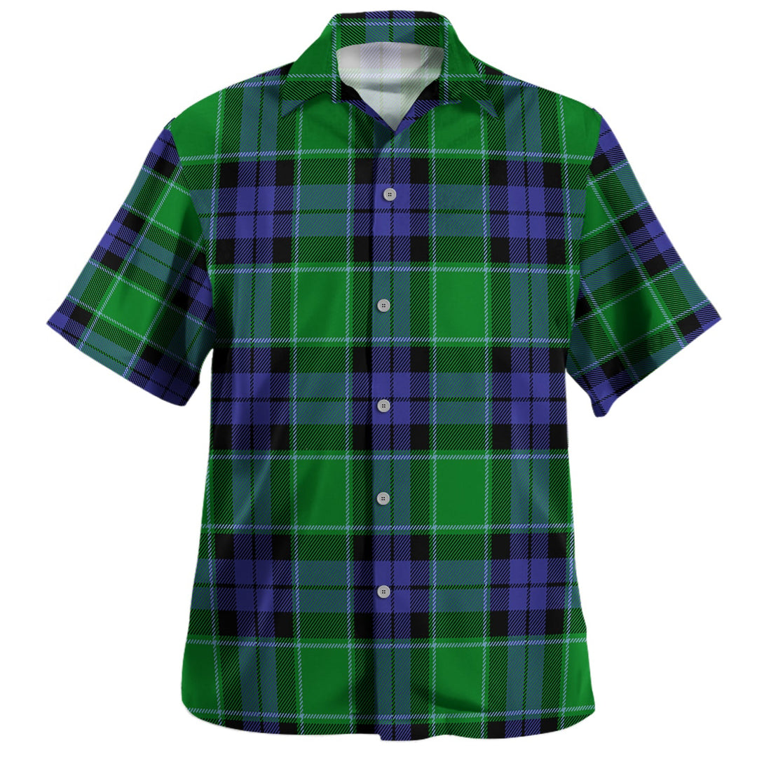 Haldane Clan Badge Tartan Hawaiian Shirt