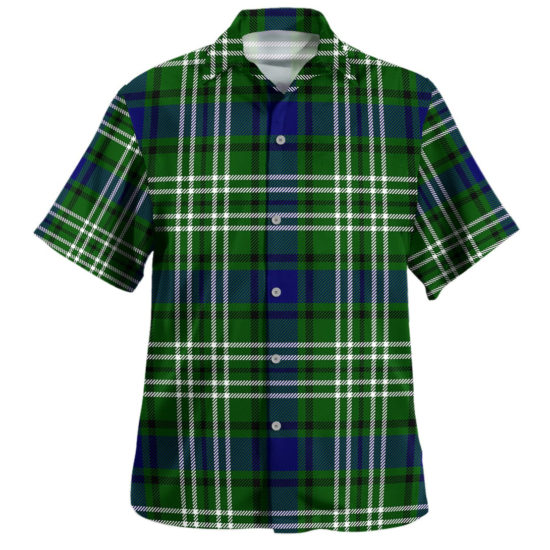 Haliburton Clan Badge Tartan Hawaiian Shirt