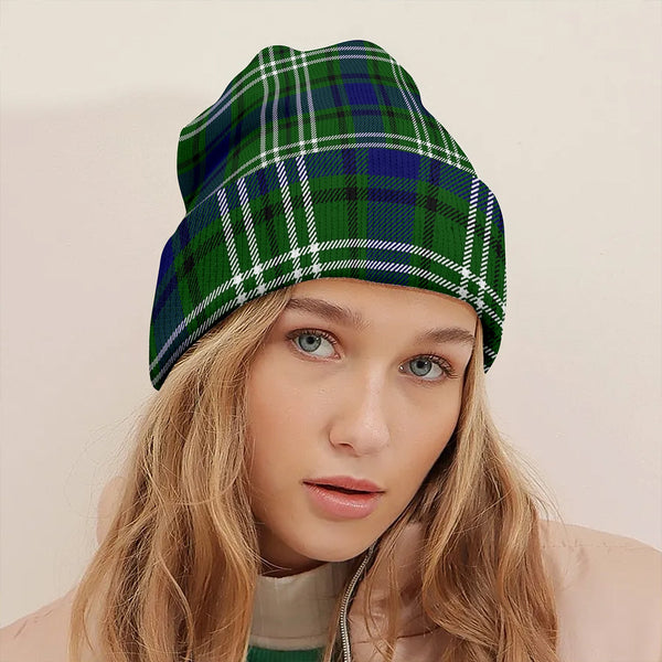 Haliburton Clan Badge Tartan Knitted Beanie