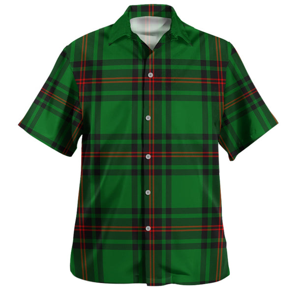 Halkerston Clan Badge Tartan Hawaiian Shirt