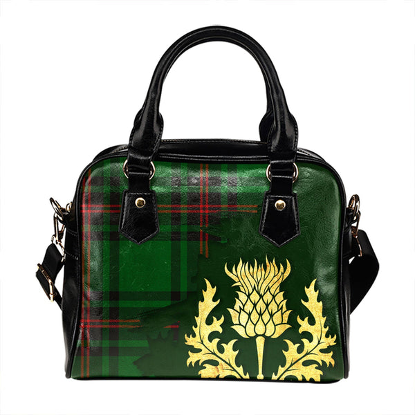 Halkerston Tartan Shoulder Handbag Thistle Oldest Style