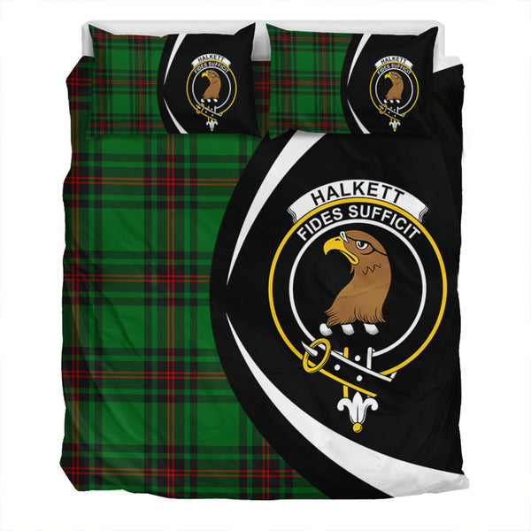 Halkett Clan Badge Tartan Bedding Set Circle Style