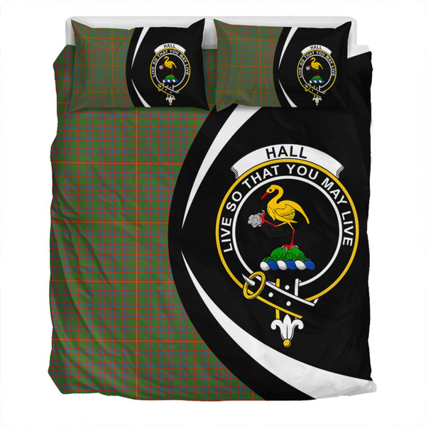 Hall Ancient Clan Badge Tartan Bedding Set Circle Style