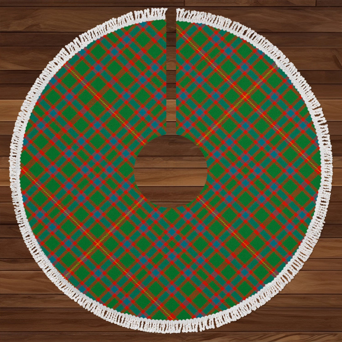 Hall Ancient Clan Badge Tartan Christmas Tree Skirt