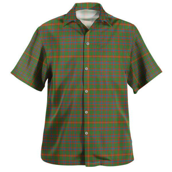 Hall Ancient Clan Badge Tartan Hawaiian Shirt