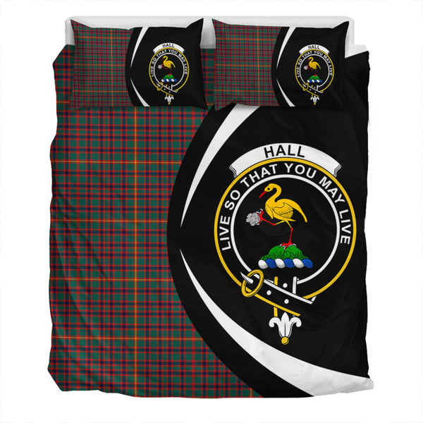 Hall Modern Clan Badge Tartan Bedding Set Circle Style