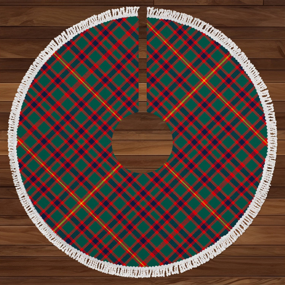 Hall Modern Clan Badge Tartan Christmas Tree Skirt