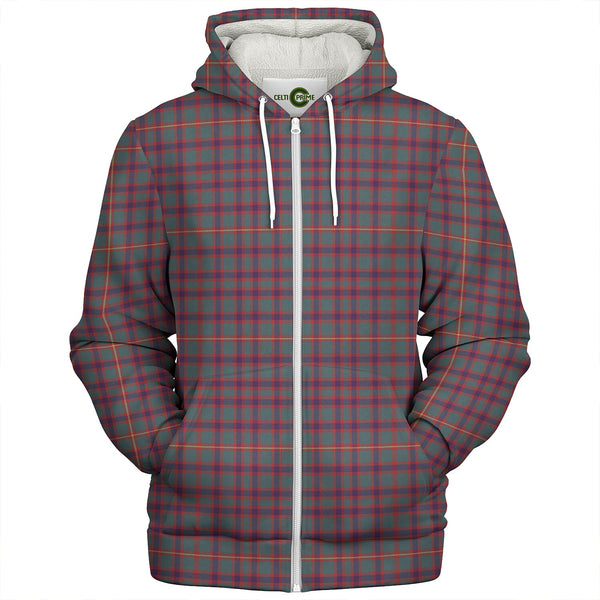 Hall Weathered Clan Badge Tartan Sherpa Hoodie