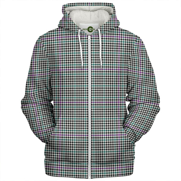 Halliday (Holliday) Modern Clan Badge Tartan Sherpa Hoodie