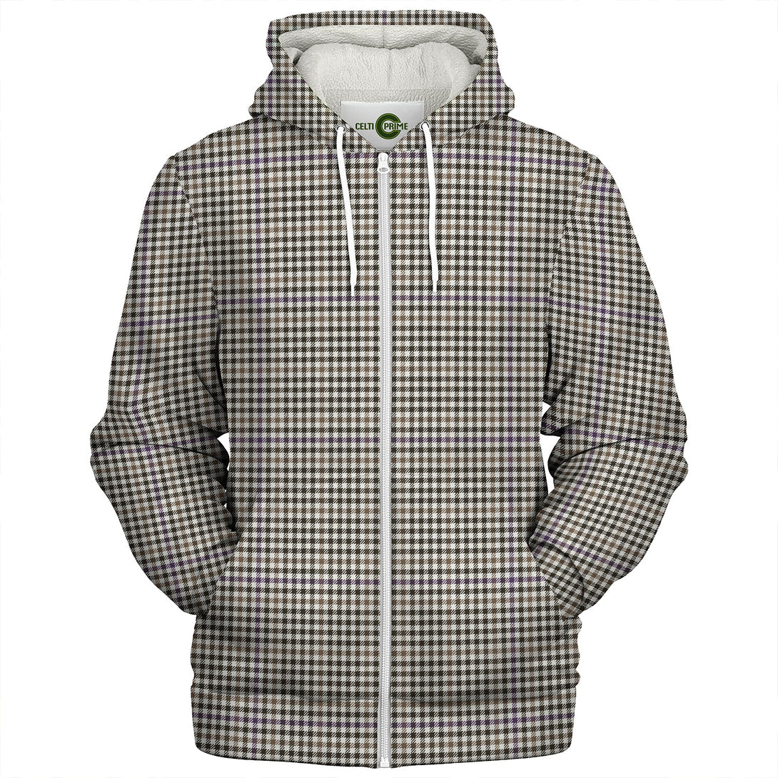 Halliday (Holliday) Weathered Clan Badge Tartan Sherpa Hoodie