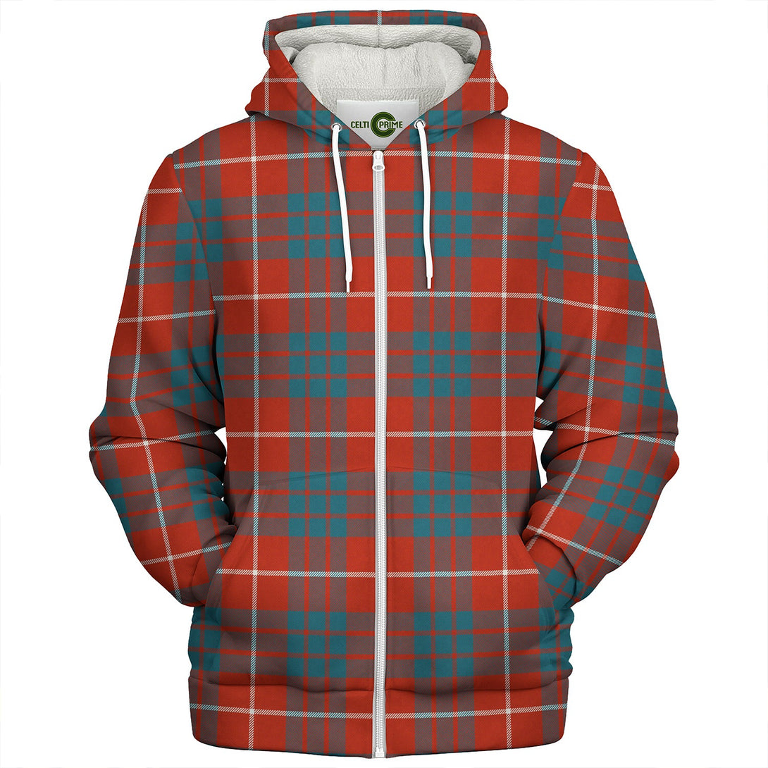 Hamilton Ancient Clan Badge Tartan Sherpa Hoodie