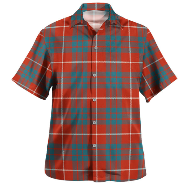 Hamilton Ancient Clan Badge Tartan Hawaiian Shirt