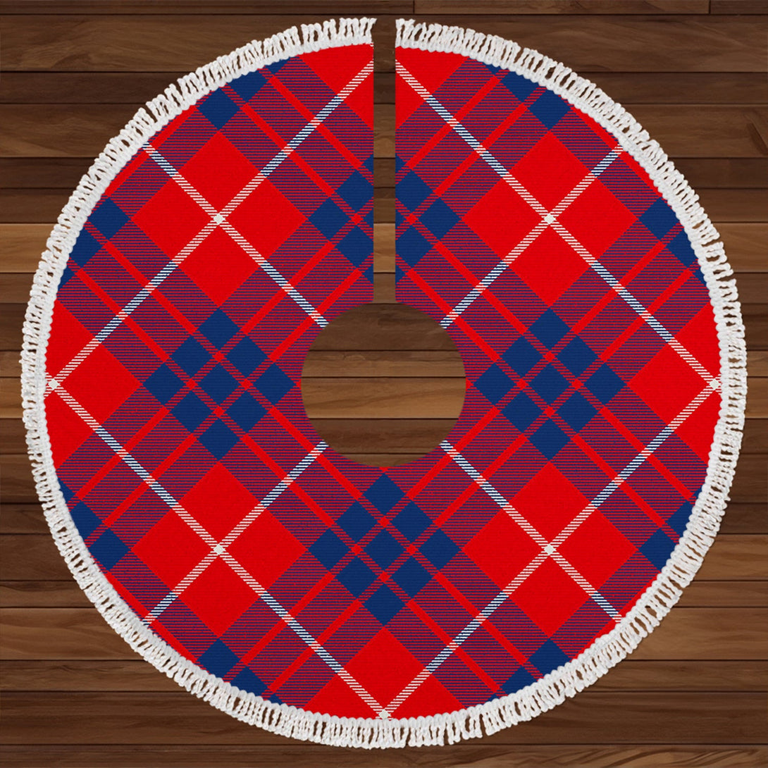 Hamilton Modern Clan Badge Tartan Christmas Tree Skirt