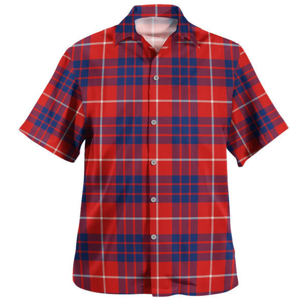 Hamilton Modern Clan Badge Tartan Hawaiian Shirt