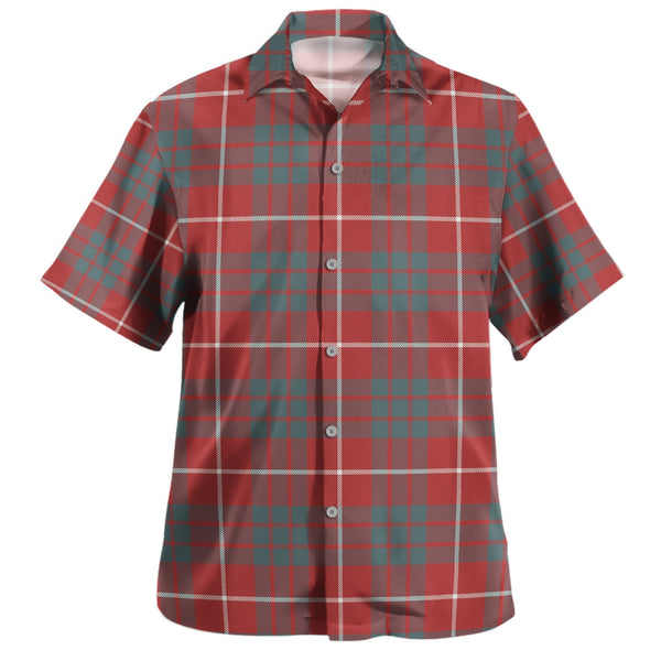 Hamilton Weathered Clan Badge Tartan Hawaiian Shirt